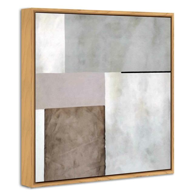 デザインアート 32.5cm 正方形 アートパネル フィン 北欧 シンプル モダン 絵 額付き ベージュ 送料無料-2