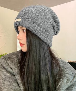 ニット帽 レディース くしゅくしゅ帽小顔 送料無料 即日発送-5