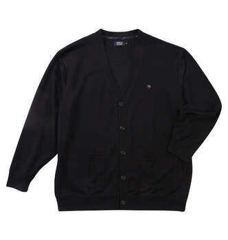 大きいサイズ COLLINS ミニワッフル長袖カーディガン+天竺半袖Tシャツ