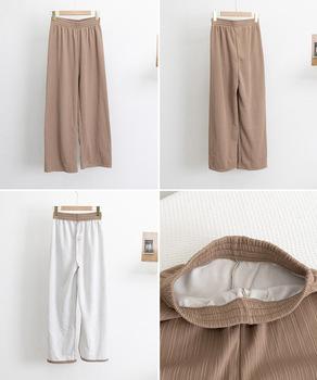 裏起毛ストレートパンツ暖かい レディース 送料無料 即日発送-2