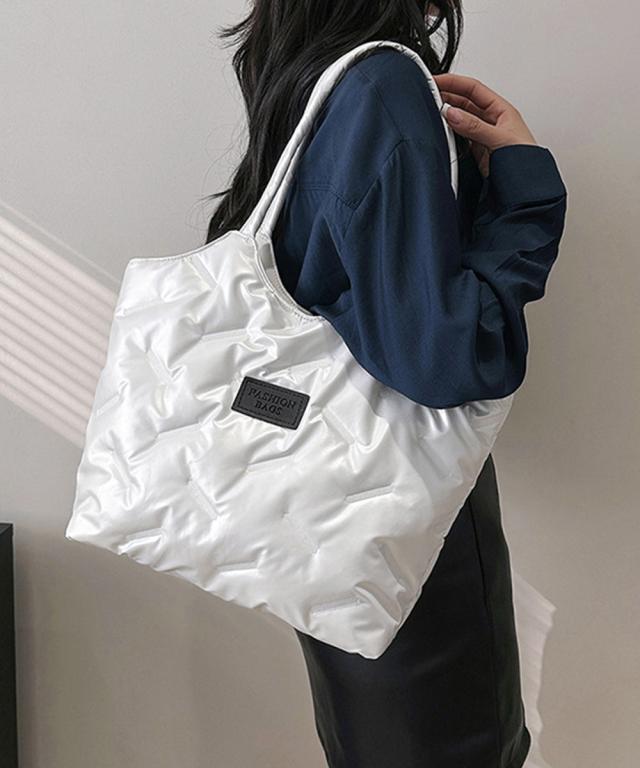 中綿入りナイロントートバッグ大容量鞄軽量 送料無料 即日発送-6