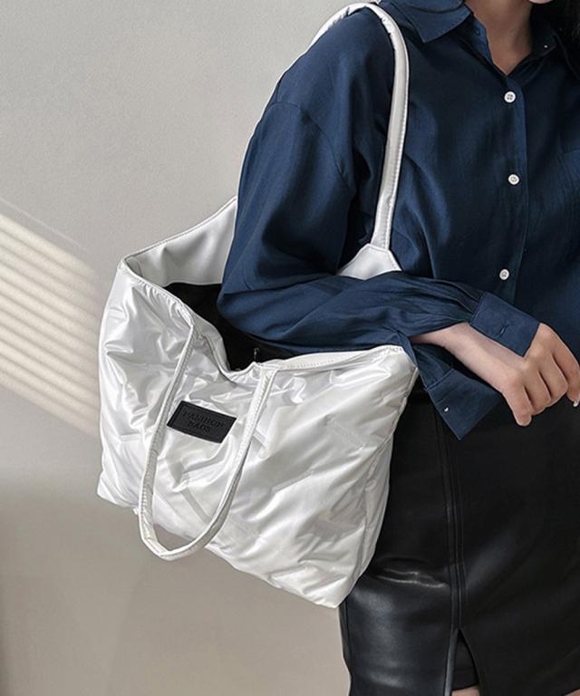 中綿入りナイロントートバッグ大容量鞄軽量 送料無料 即日発送-7