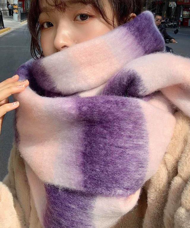 ボリュームマフラー大判 ふわふわマフラー 送料無料 即日発送-5