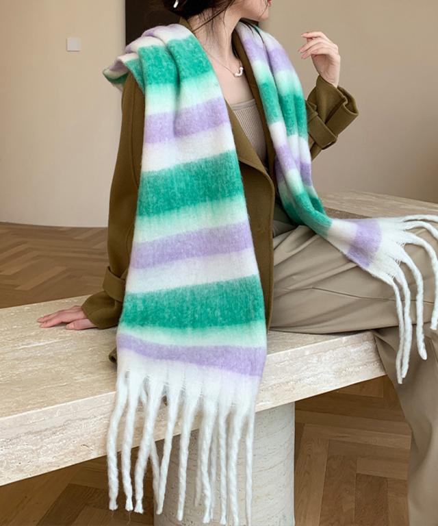 ボリュームマフラー大判 ふわふわマフラー 送料無料 即日発送-7