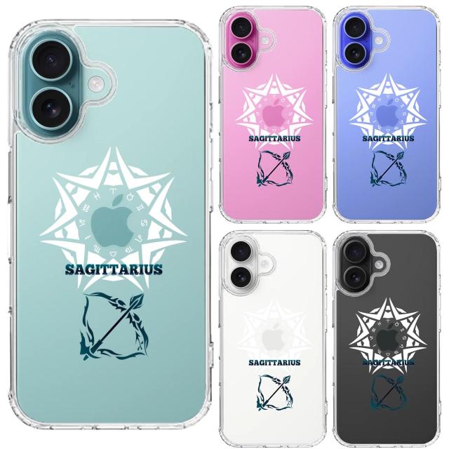 iPhone16 ケース クリア 射手座 いて座 スマホケース 側面ソフト 背面ハード ハイブリッド  送料無料-1