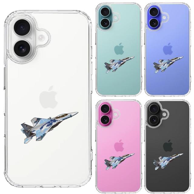 iPhone16 ケース クリア 航空自衛隊 F 15J アグレッサー5 スマホケース 側面ソフト 背面ハード ハイブリッド 送料無料-1