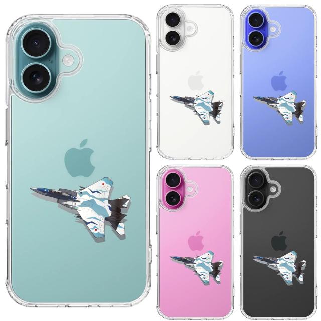 iPhone16 ケース クリア 航空自衛隊 F 15J アグレッサー4 スマホケース 側面ソフト 背面ハード ハイブリッド 送料無料-1