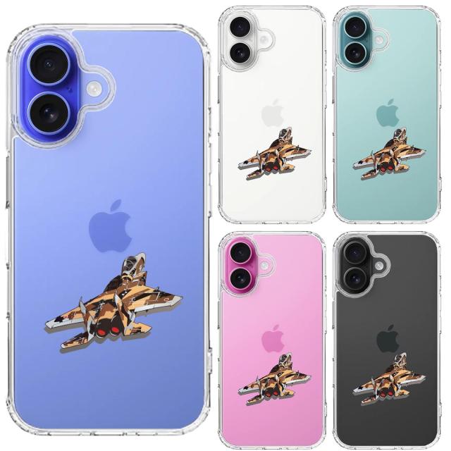 iPhone16 ケース クリア 航空自衛隊 F 15J アグレッサー3 スマホケース 側面ソフト 背面ハード ハイブリッド 送料無料-1