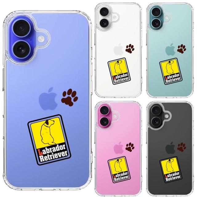 iPhone16 ケース クリア ラブラドールレトリバー1 スマホケース 側面ソフト 背面ハード ハイブリッド  送料無料-1