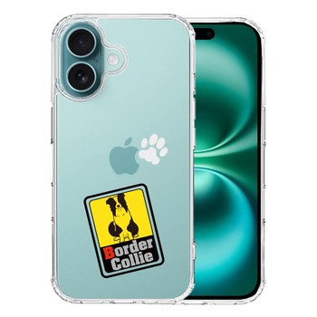 iPhone16 ケース クリア ボーダー コリー 2 スマホケース 側面ソフト 背面ハード ハイブリッド  送料無料-0