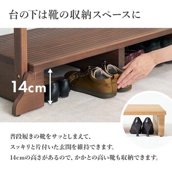 手すり付き玄関踏み台 片側手すり ワイド MFD 6909DBR 送料無料-9