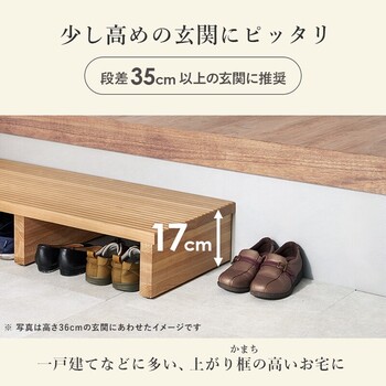 手すり付き玄関踏み台 片側手すり ワイド MFD 6909DBR 送料無料-2