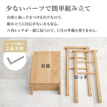 手すり付き玄関踏み台 両側手すり MFD 6908DBR 送料無料-14