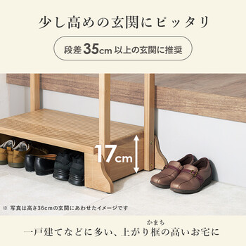 手すり付き玄関踏み台 両側手すり MFD 6908DBR 送料無料-2