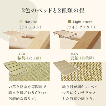 畳ダブルベッドWB 7717D NAキフネ 送料無料-2