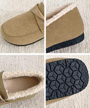 ファーモカシンシューズ レディース裏起毛 送料無料 即日発送-9