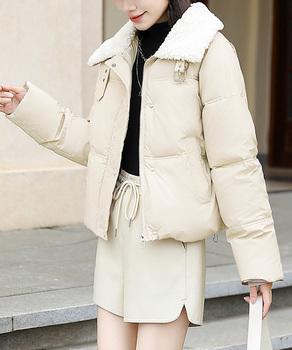 ボア襟エコダウンジャケット 中綿ブルゾン 送料無料 即日発送-4