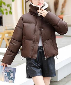 ボア襟エコダウンジャケット 中綿ブルゾン 送料無料 即日発送-5