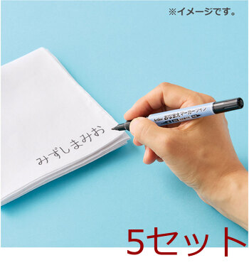 Artline おなまえマーカー ツイン 油性 にじみ対策 5個セット 送料無料-3