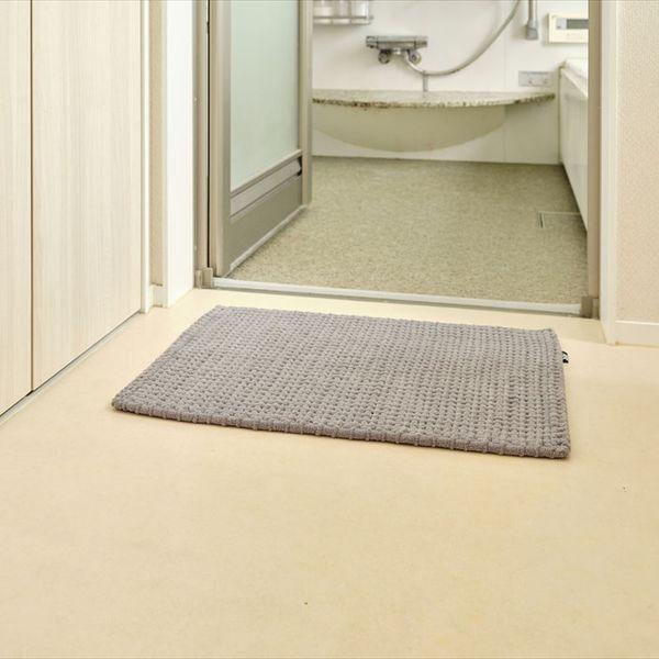 SUSU抗菌ふわふわ雲ごこちバスマットニュートラルグレー40×60？ 2個セット 送料無料 即日発送-3