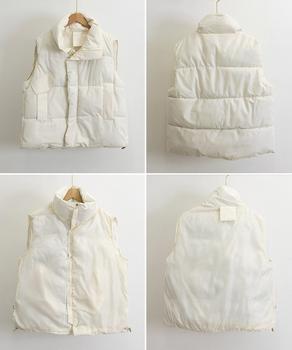 エコダウンベストレディース暖か中綿ベスト 送料無料 即日発送-8