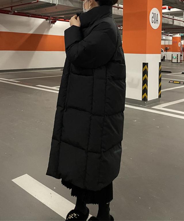 フェイクダウンコート 中綿 ロングコート 送料無料 即日発送-5