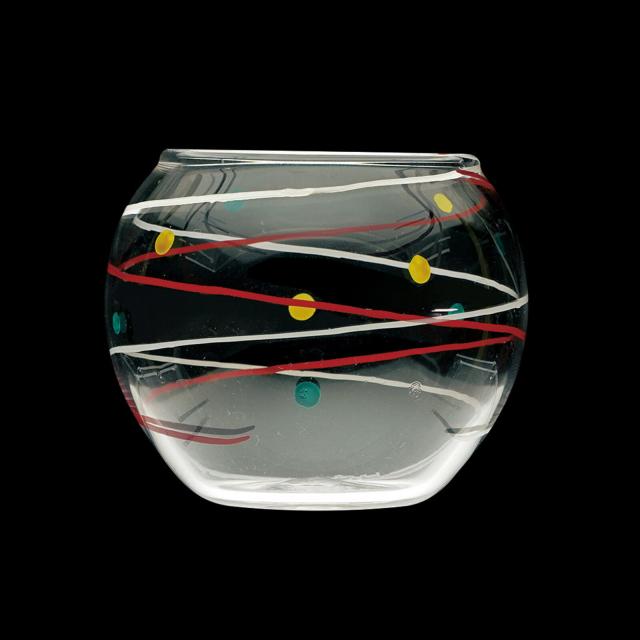 和食器 水風船硝子珍味入 赤 青 レトロポップな器 5セット 送料無料-1