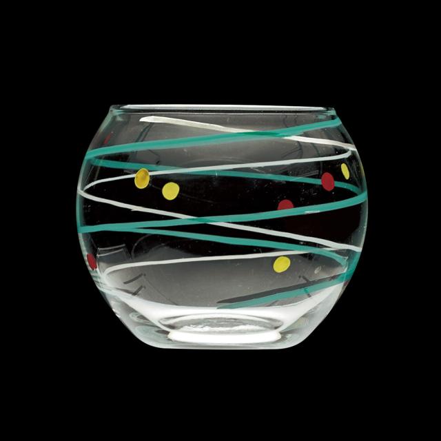 和食器 水風船硝子珍味入 赤 青 レトロポップな器 5セット 送料無料-3