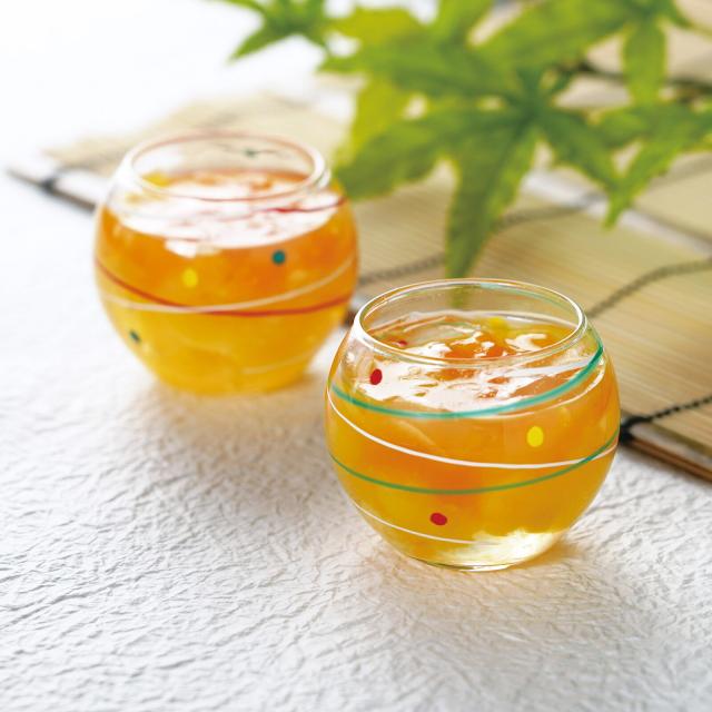 和食器 水風船硝子珍味入 赤 青 レトロポップな器 5セット 送料無料-4