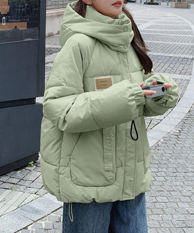 フェイクダウンジャケット中綿アウター防寒 送料無料 即日発送-9