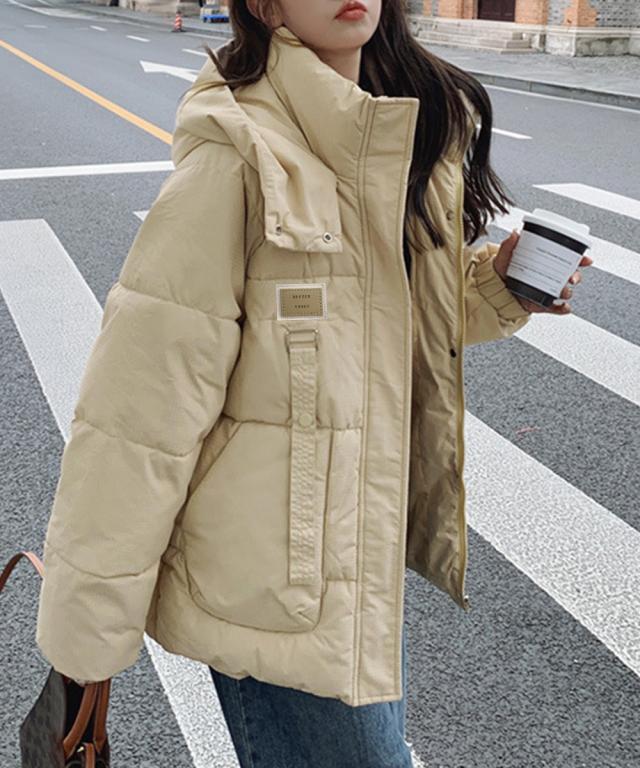 フェイクダウンジャケット中綿アウター防寒 送料無料 即日発送-6