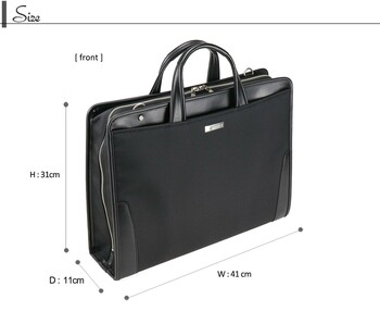 BAGGEX 鋼 フルオープンタイプビジネスブリーフケース 日本製　ブラック 送料無料-5