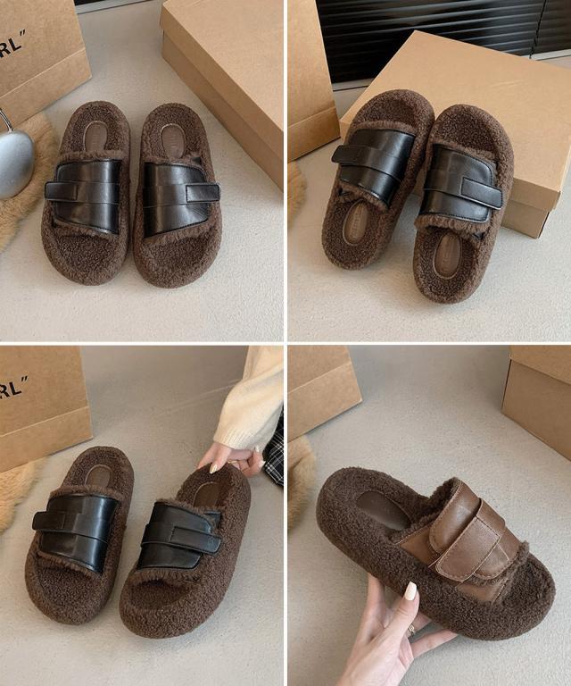 ファーサンダル 厚底 レトロボアサンダル 送料無料 即日発送-2