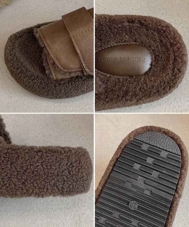 ファーサンダル 厚底 レトロボアサンダル 送料無料 即日発送-3