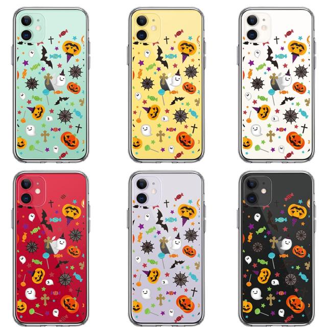 iPhone11 ケース クリア ハロウィン スマホケース 側面ソフト 背面ハード ハイブリッド  送料無料-1