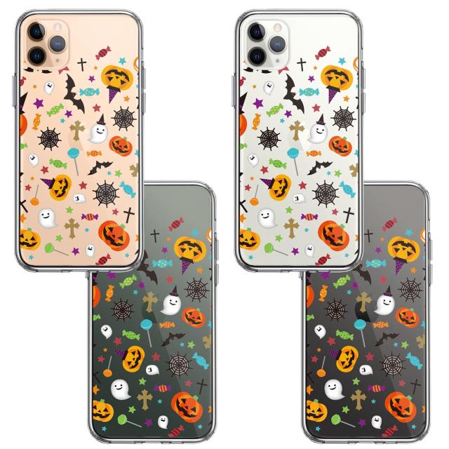 iPhone11pro  ケース クリア ハロウィン スマホケース 側面ソフト 背面ハード ハイブリッド  送料無料-1