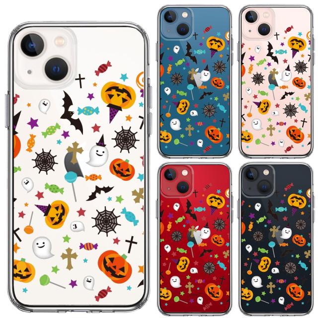 iPhone13 ケース クリア ハロウィン スマホケース 側面ソフト 背面ハード ハイブリッド 送料無料-1
