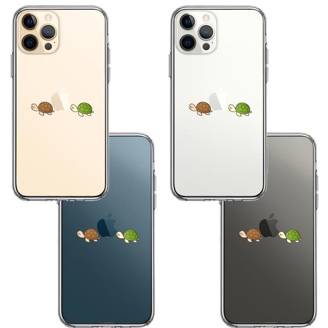 iPhone12Pro ケース クリア カメ 亀 スマホケース 側面ソフト 背面ハード ハイブリッド 送料無料-1