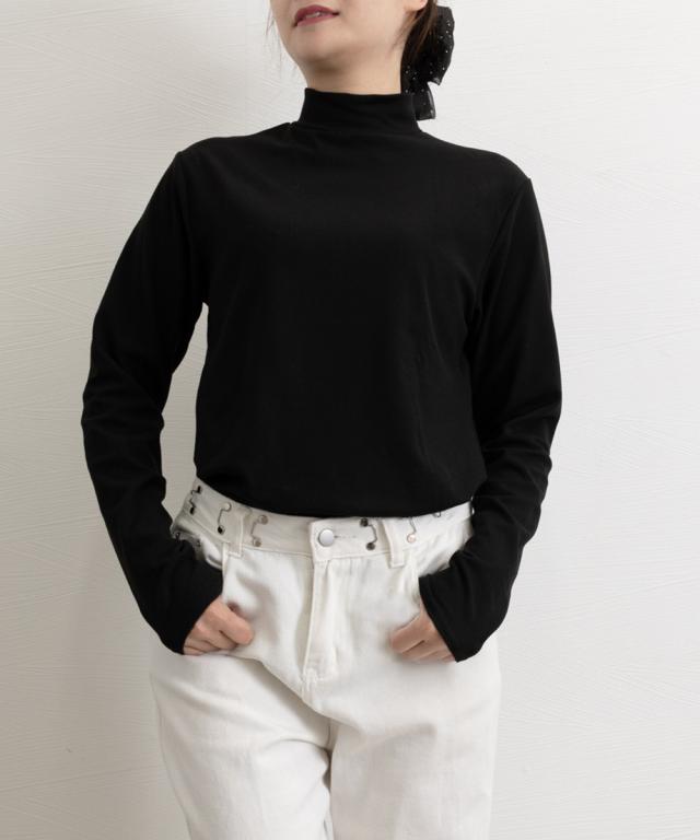 ベーシックトップス プチハイネック 送料無料 即日発送-4