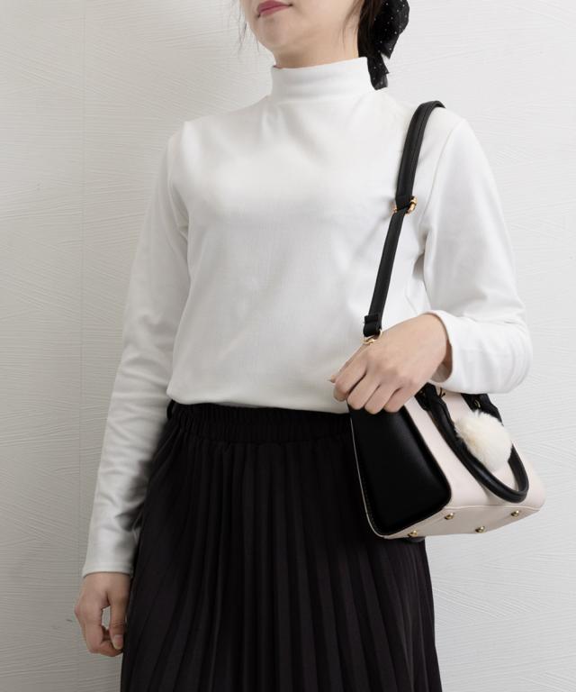 ベーシックトップス プチハイネック 送料無料 即日発送-5