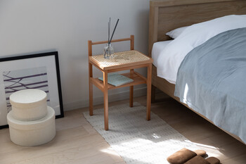 AMUサイドテーブル 天然ラタン かごめ編み 送料無料-6