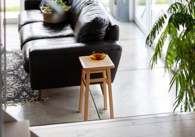 AMUスツール 天然ラタン かごめ編み 送料無料-24