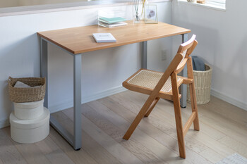 AMU フォールディングチェア 天然ラタン かごめ編み　ナチュラル 送料無料-12