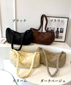 キルティングショルダーバッグ 斜めがけ鞄 送料無料 即日発送-1