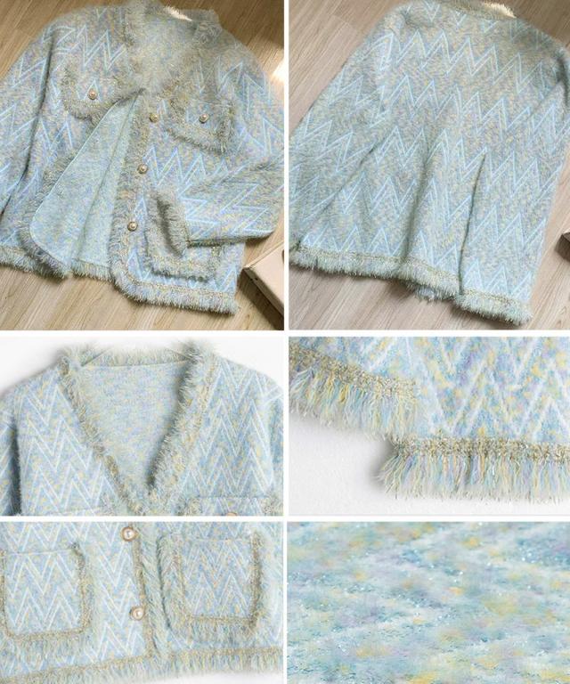 ラメツイード風ジャケット レディース 送料無料 即日発送-2