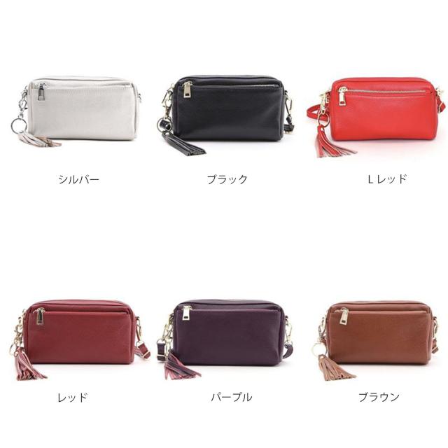 レザーバッグ ミニポシェット 斜めがけ 牛革　COOCO 送料無料 即日発送-13