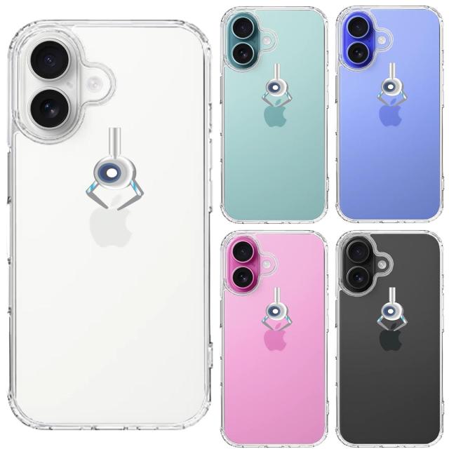 iPhone16 ケース クリア UFOキャッチャー りんご キャッチ 2 スマホケース 側面ソフト 背面ハード ハイブリッド  送料無料-1
