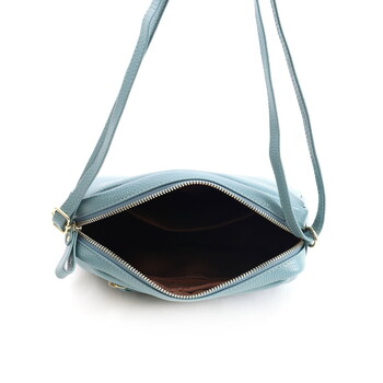 シュリンクレザー横型BOX ショルダーバッグ 斜めがけ   COOCO 送料無料 即日発送-9