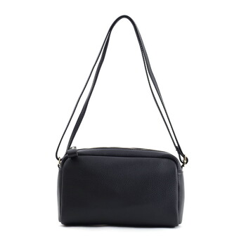 シュリンクレザー横型BOX ショルダーバッグ 斜めがけ   COOCO 送料無料 即日発送-1