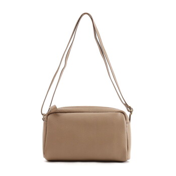 シュリンクレザー横型BOX ショルダーバッグ 斜めがけ   COOCO 送料無料 即日発送-4